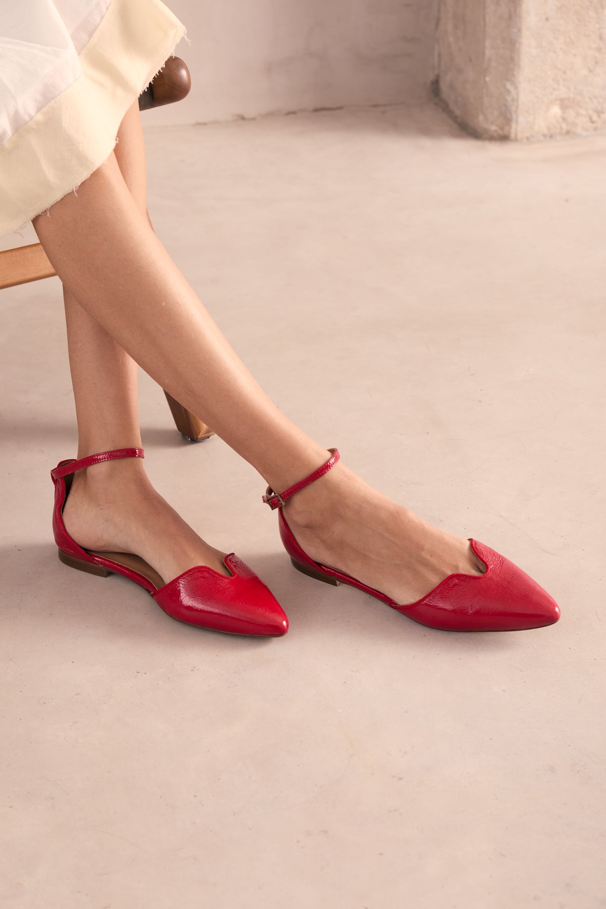 Uria Poppy Patent leather