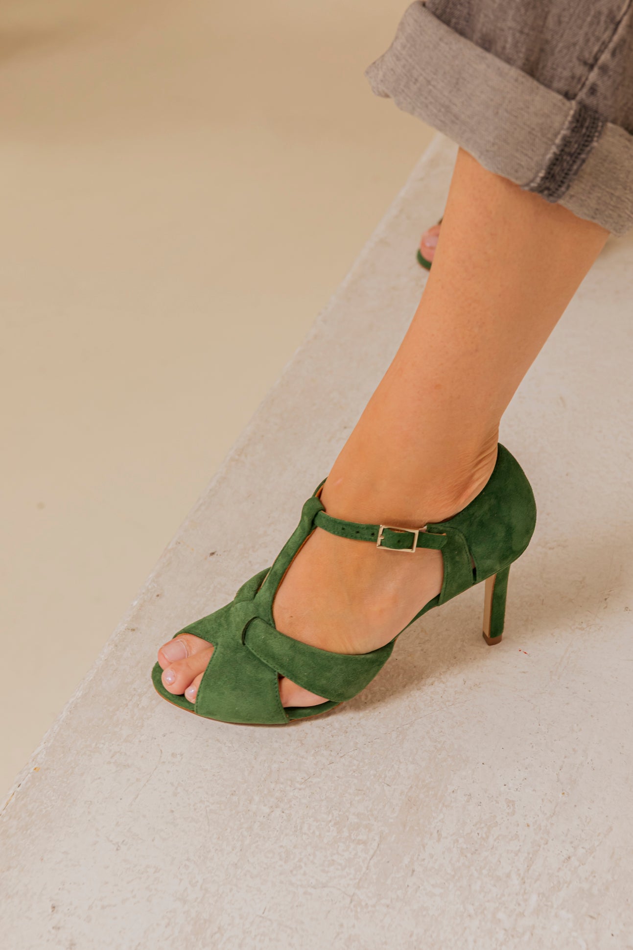 Candela Green Suede