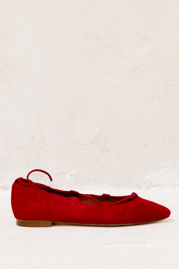 Penelope red suede (Outlet)