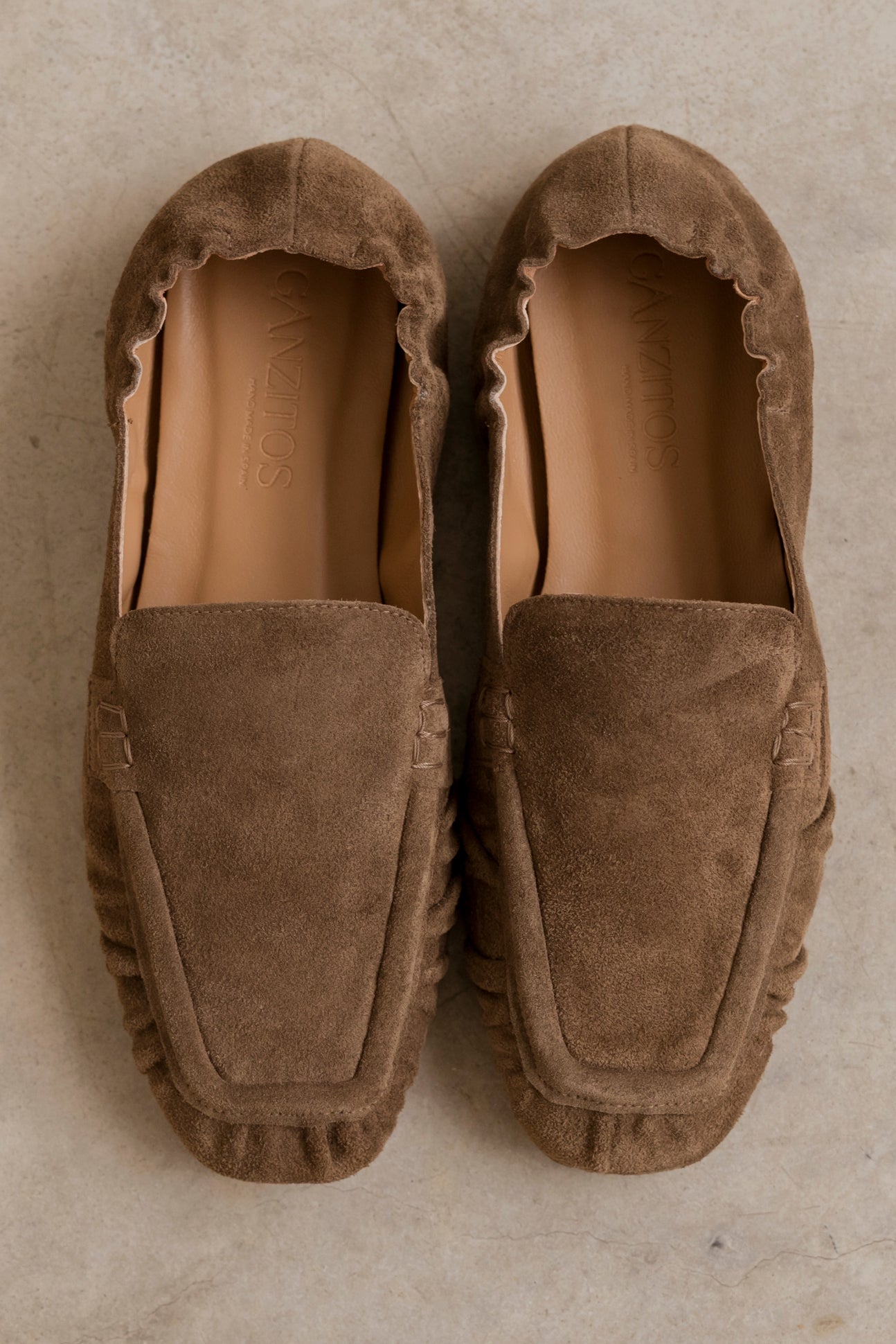 Desi Taupe Suede