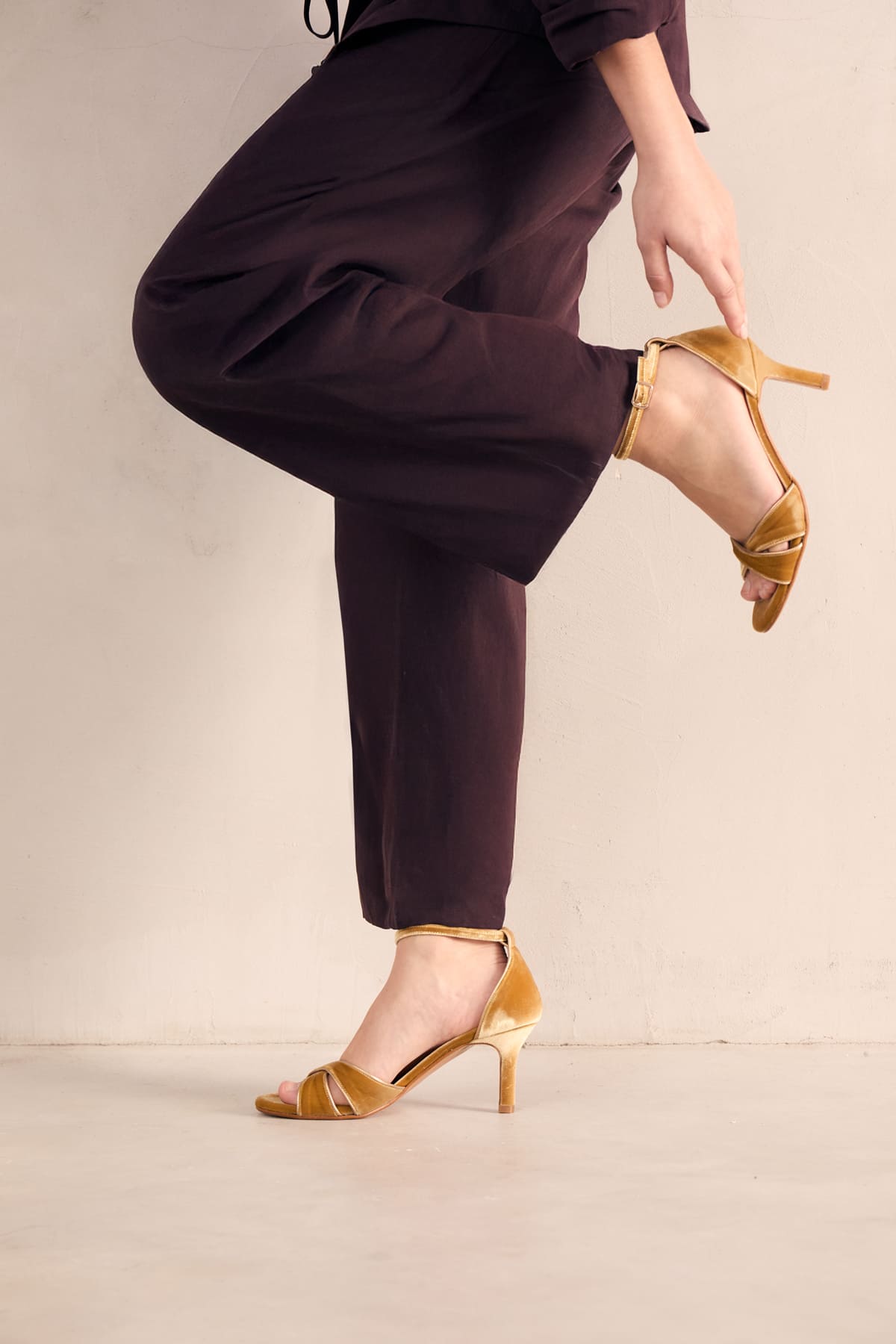 Geraldine Gold Velvet