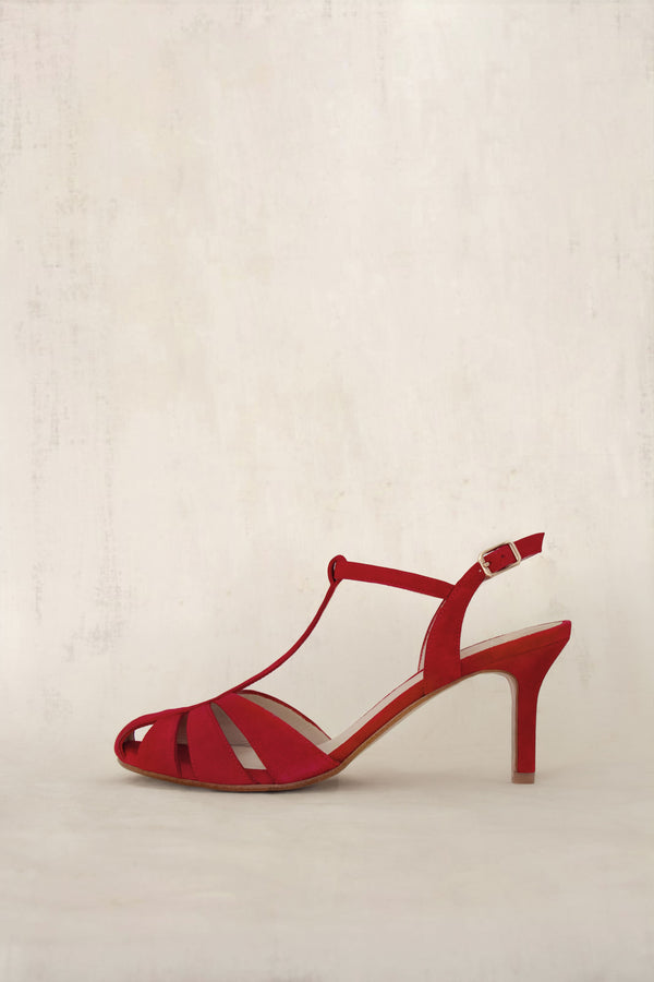 Margot Red Suede (OUTLET)