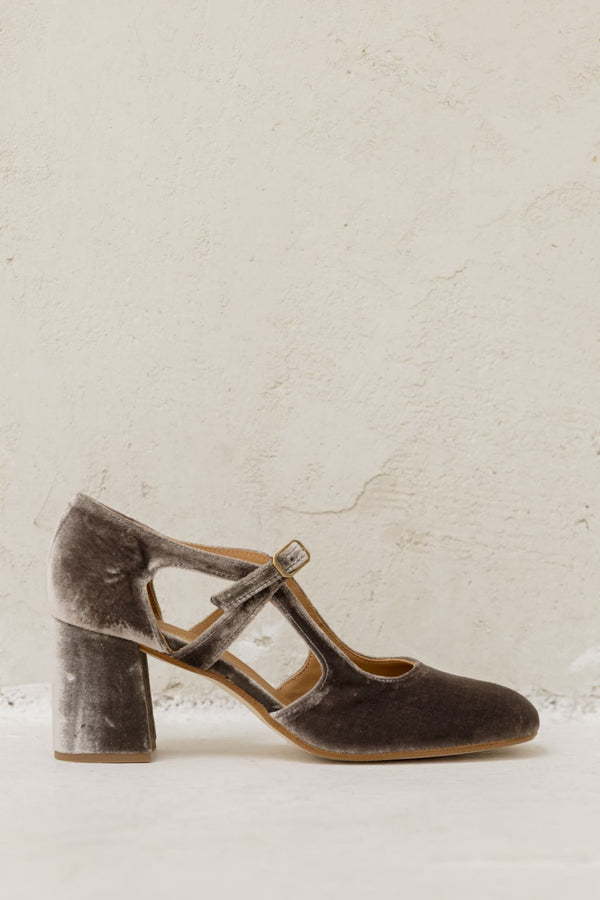 Sandra Terciopelo Gris