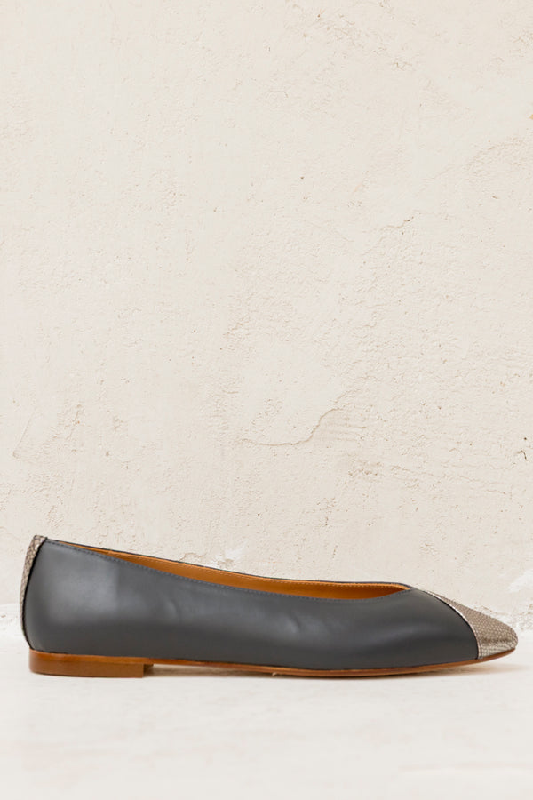 Elvira Navy Blue Leather