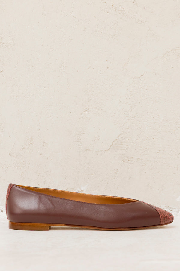 Elvira Burgundy Leather