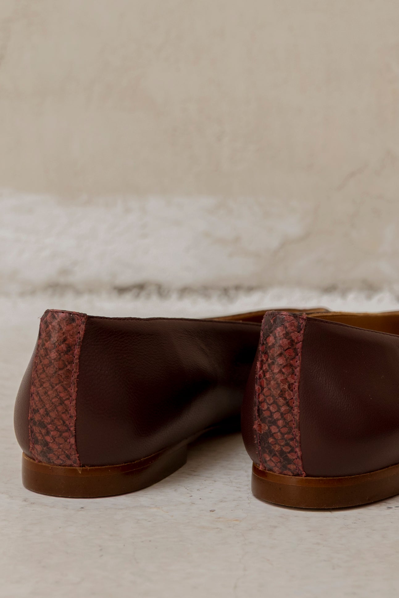 Elvira Burgundy Leather