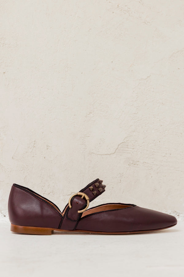 Sabrina Wine Leather