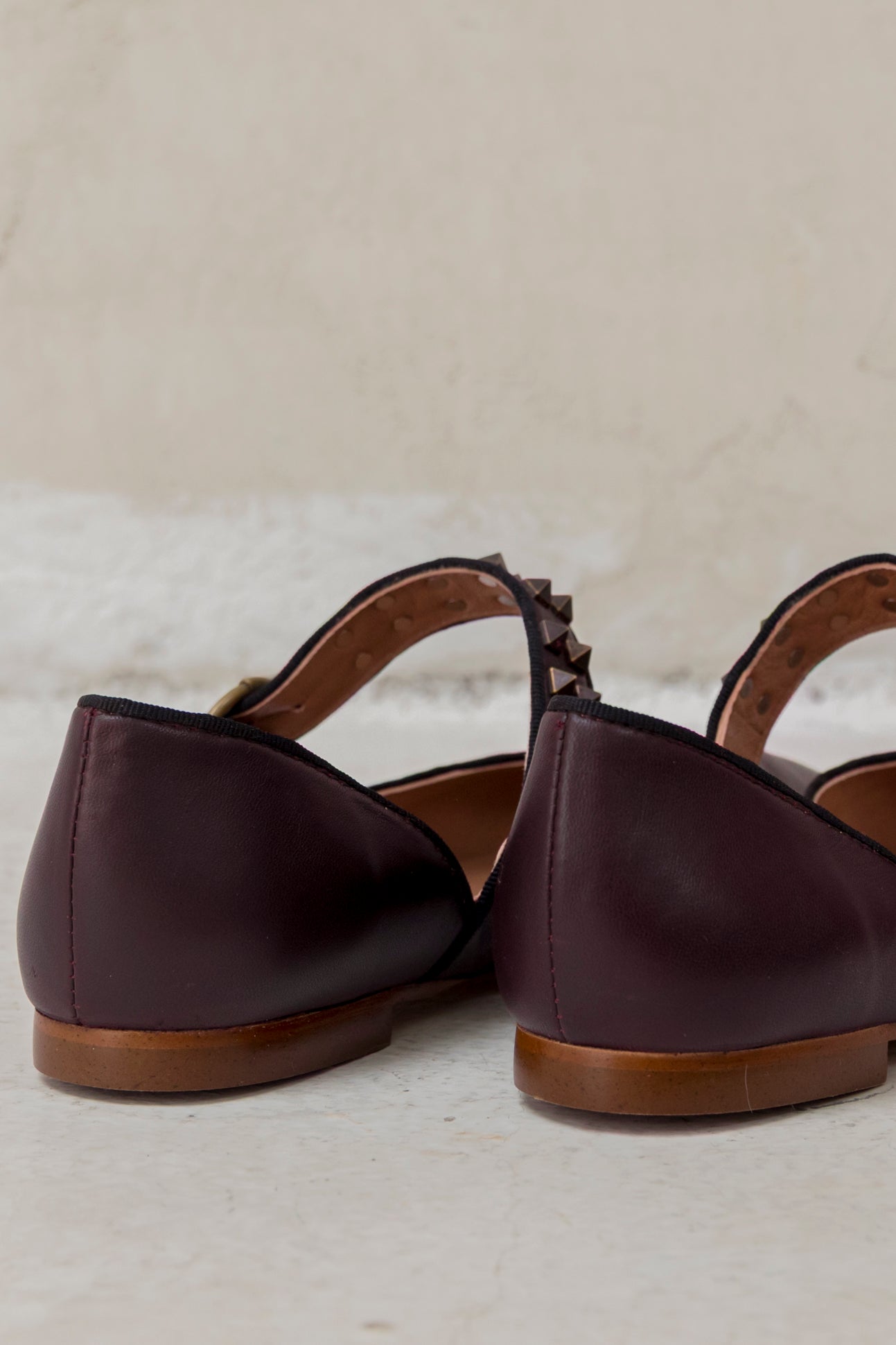 Sabrina Wine Leather