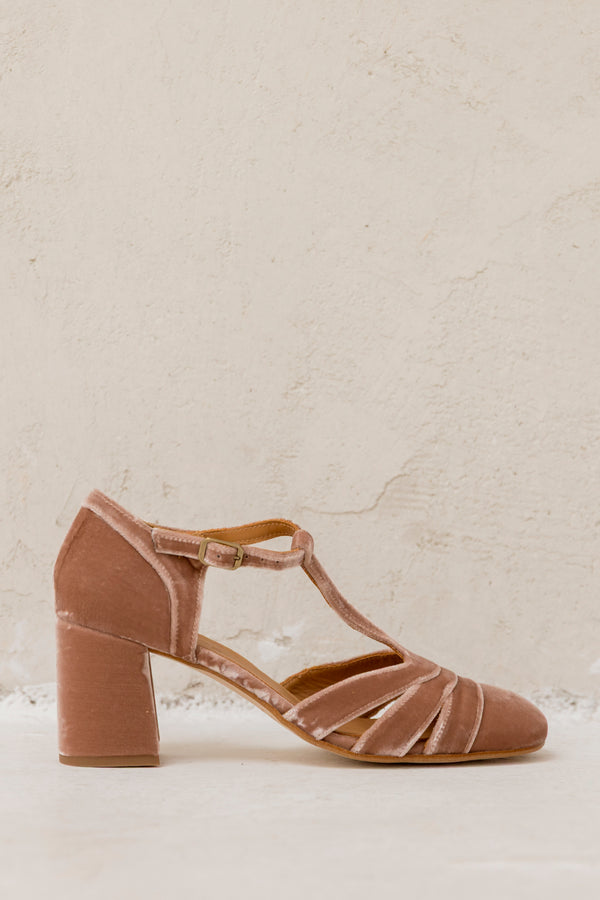 Aitana Terciopelo Rosa Antico