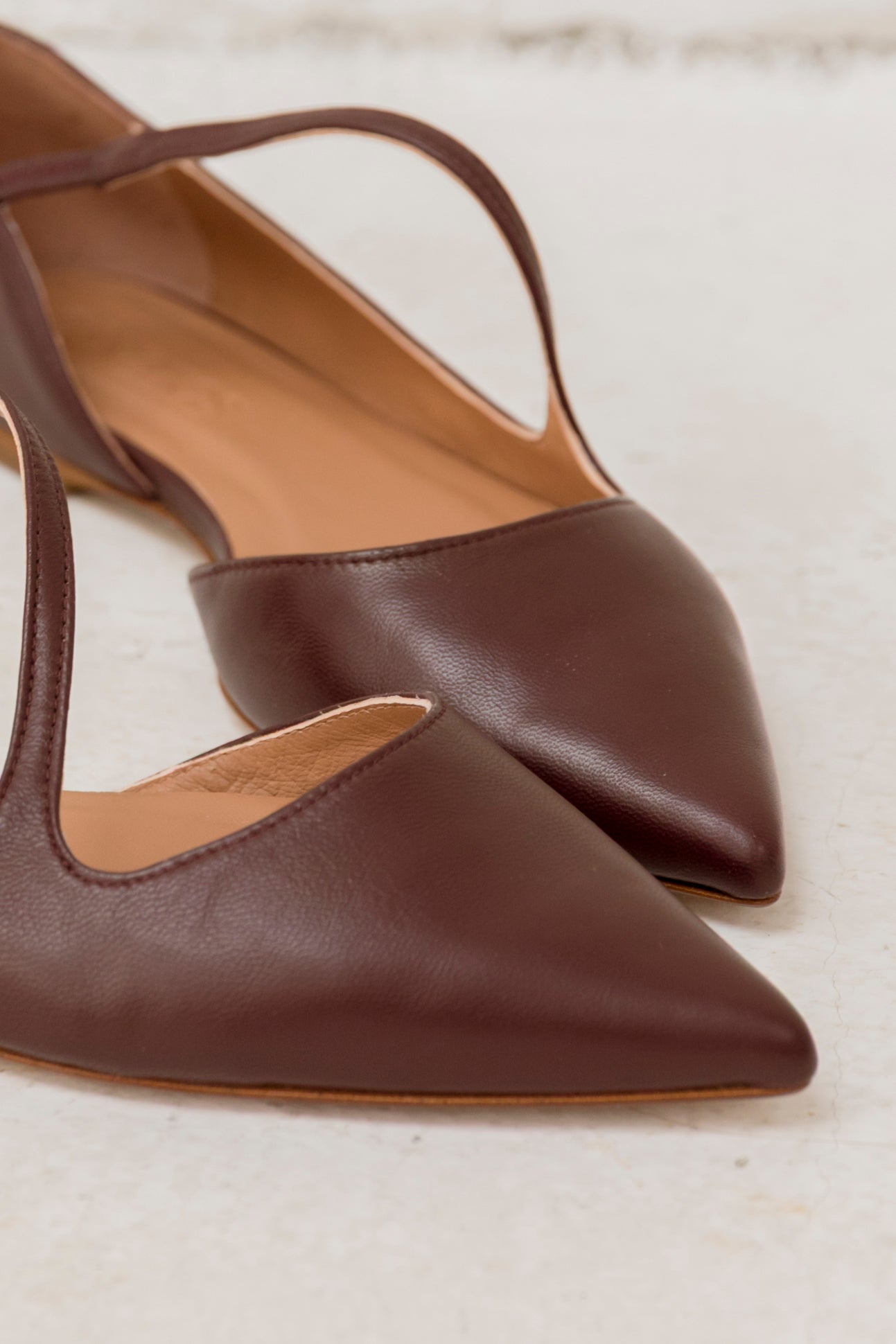 Lulu Burgundy Leather