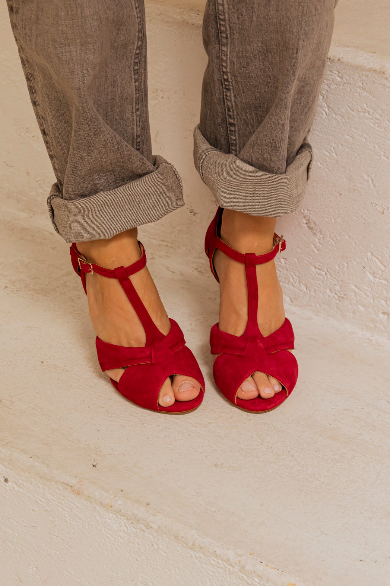 Candela Red Suede