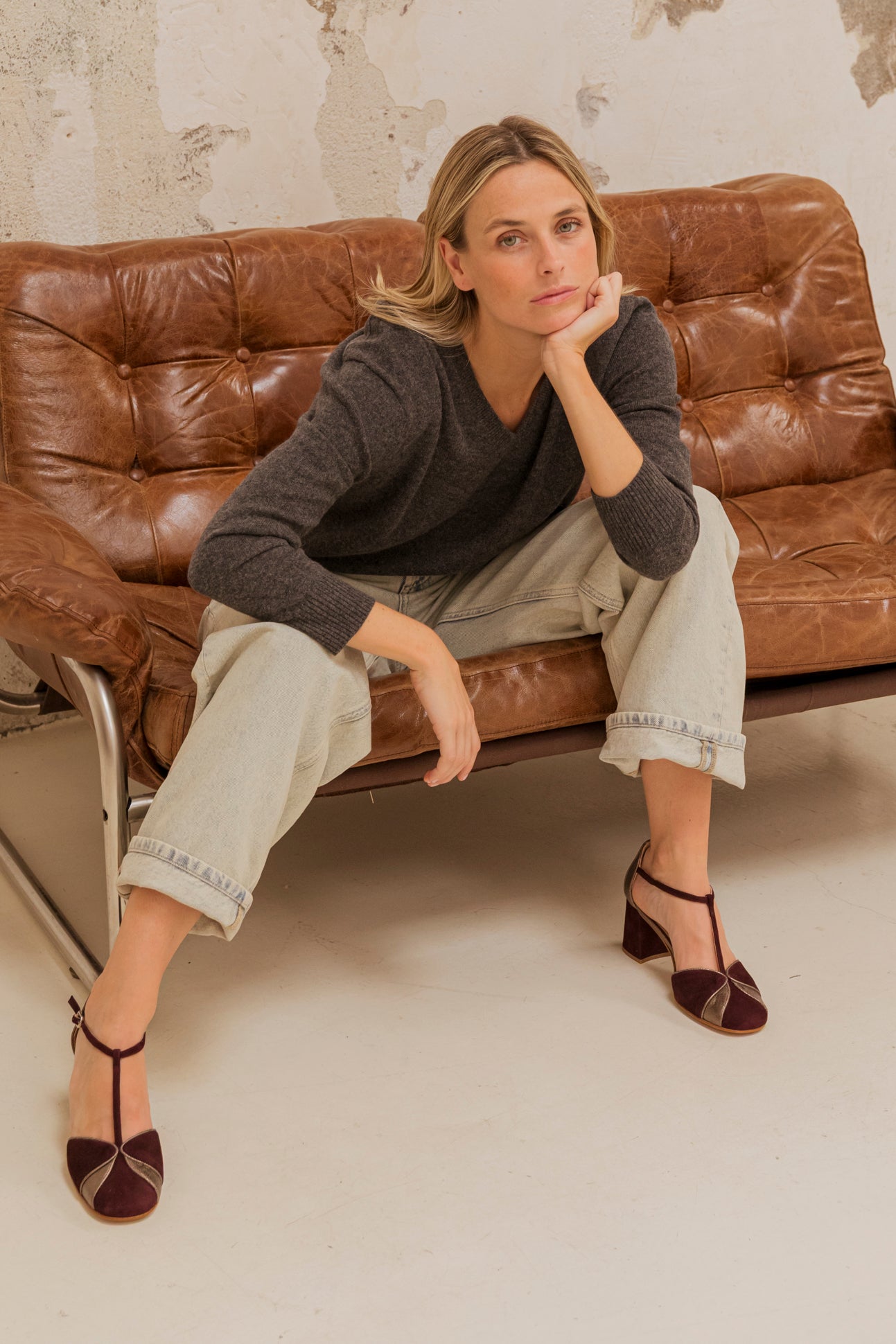 Monica Grappe Suede