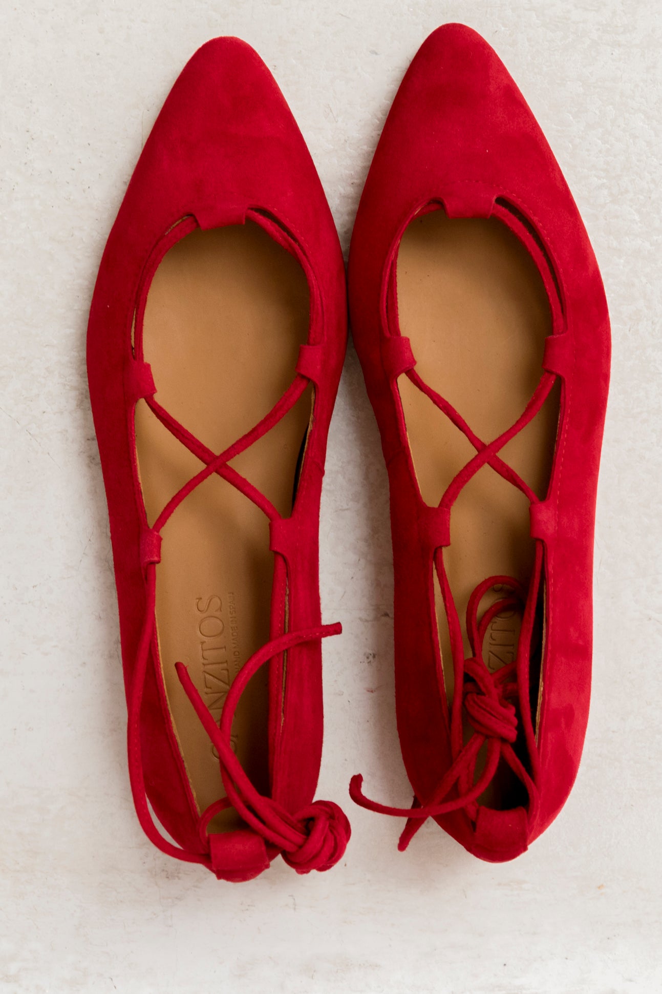 Penelope red suede (Outlet)
