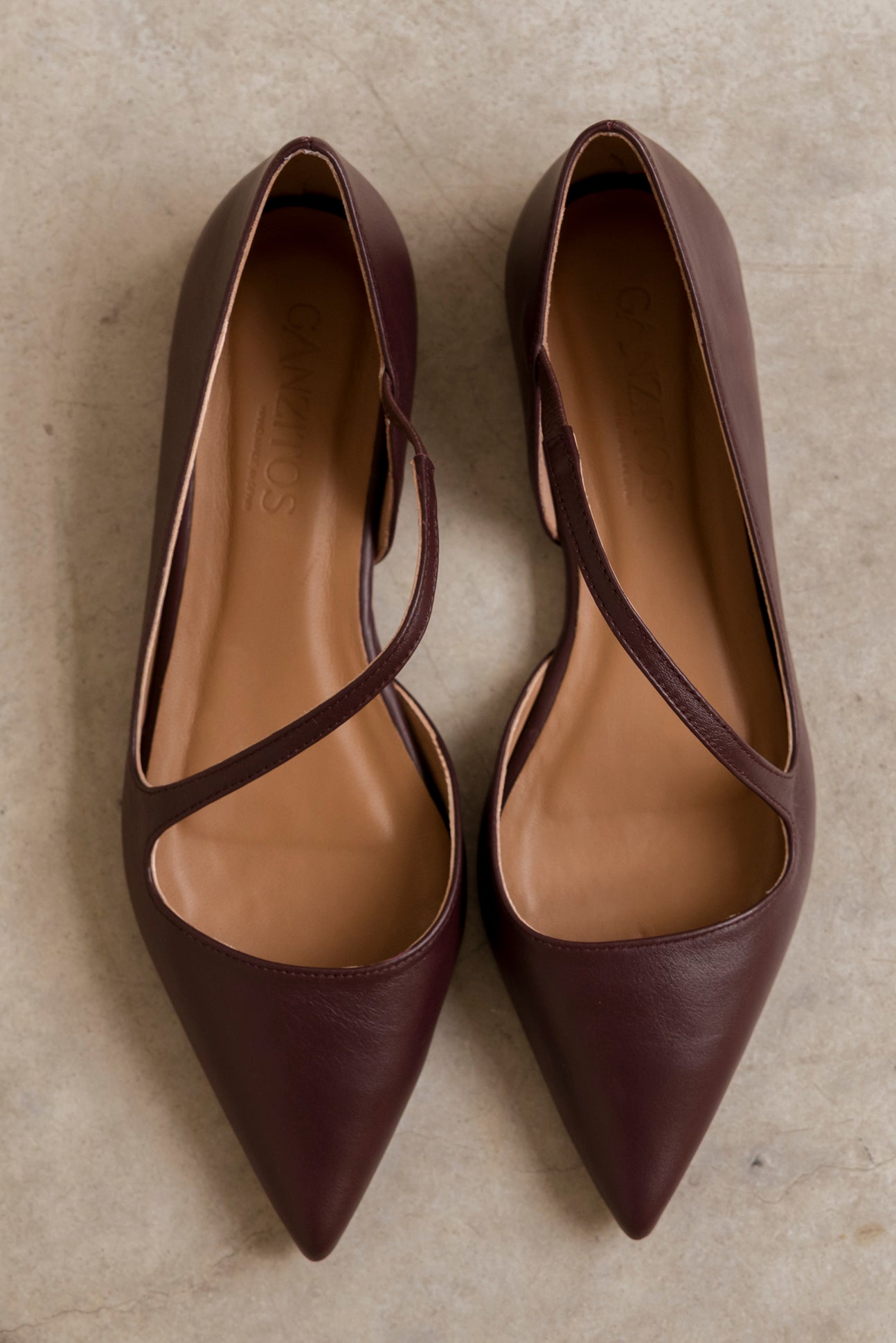 Lulu Burgundy Leather