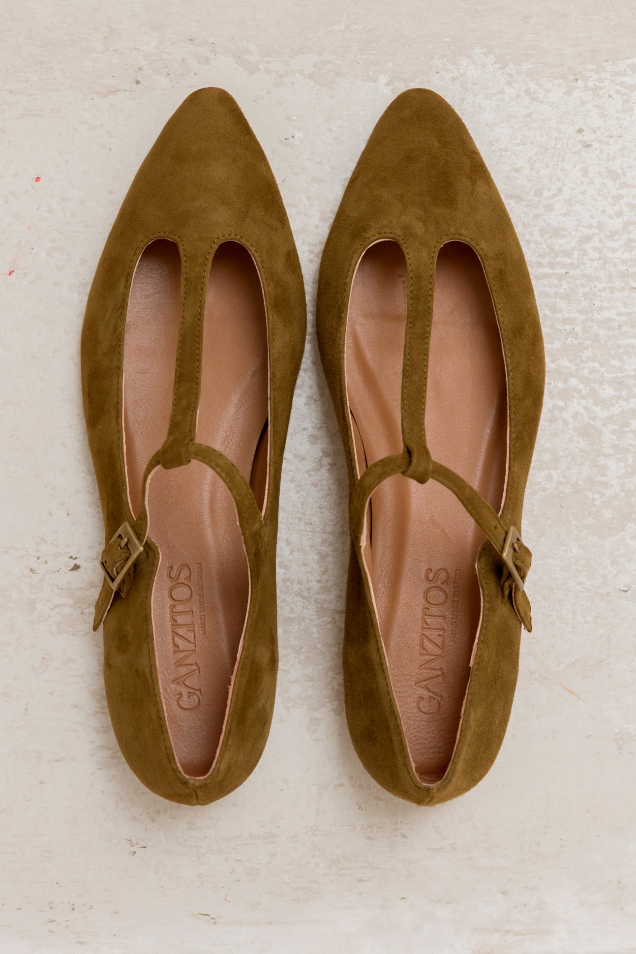 Cata Olive Suede
