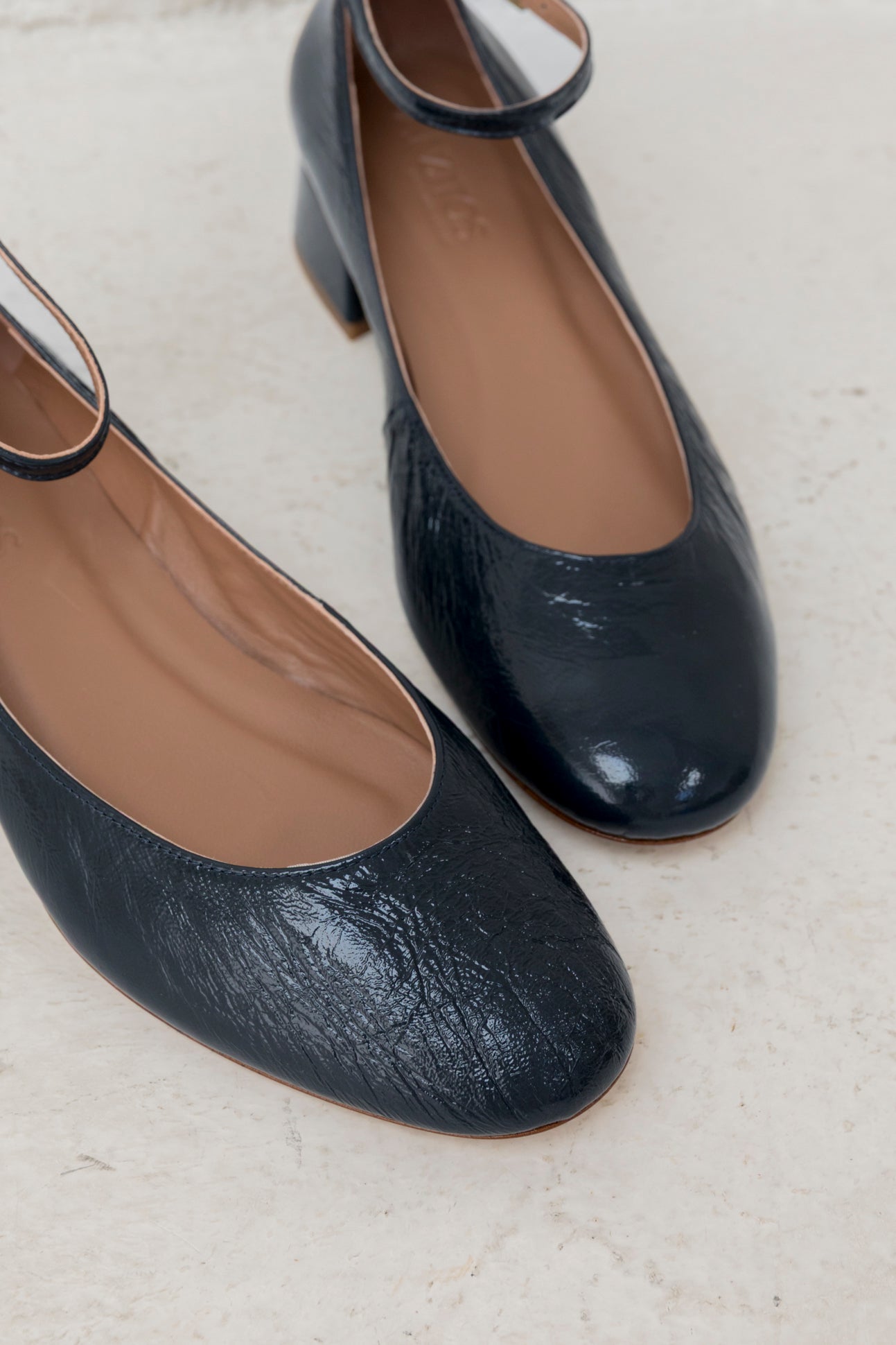 Pamela Patent Leather DK Blue