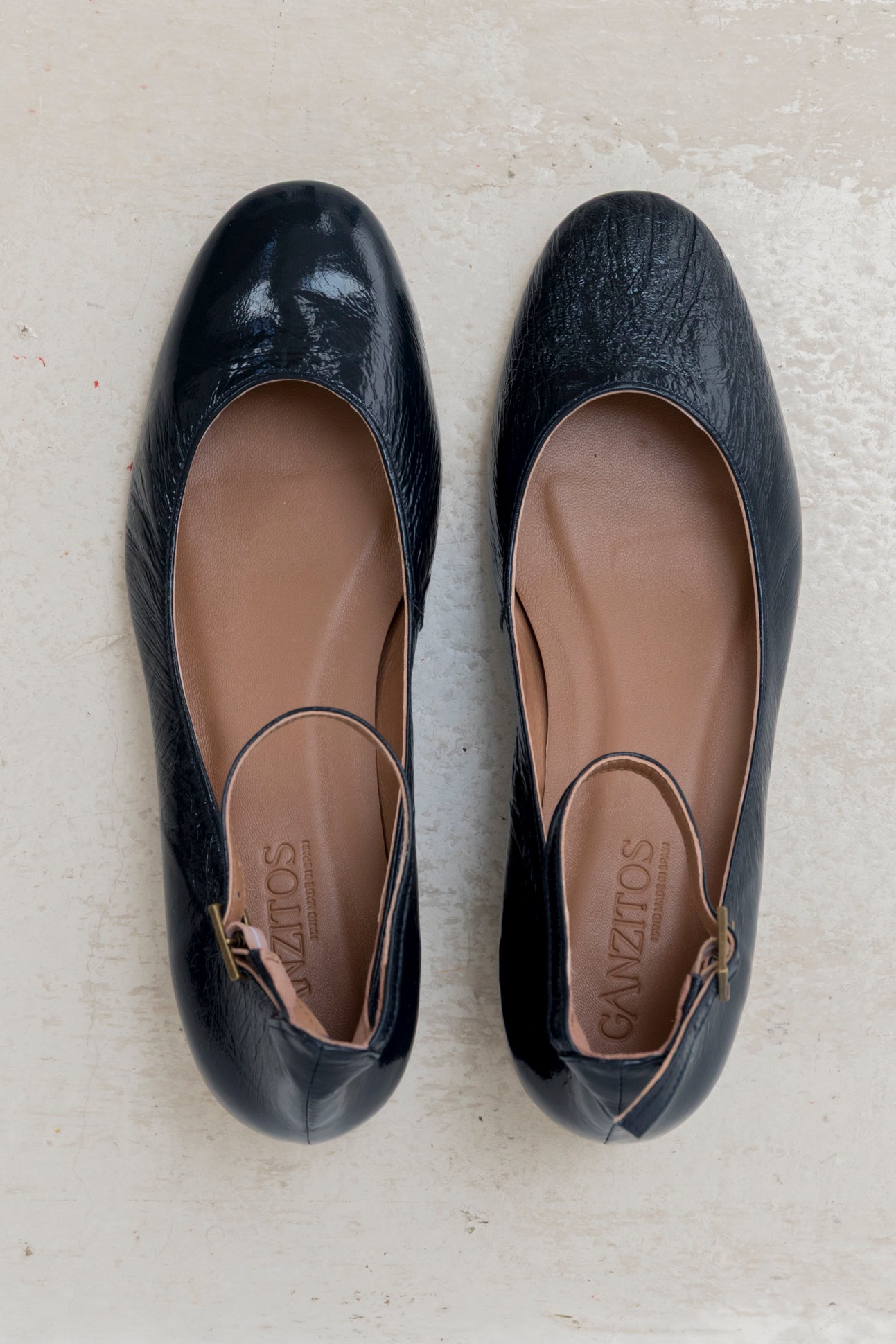 Pamela Patent Leather DK Blue