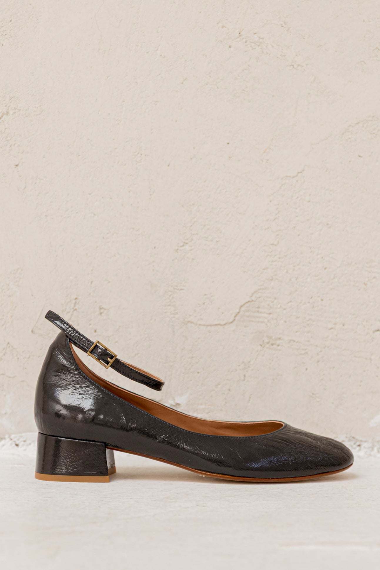 Pamela Patent Leather DK Blue