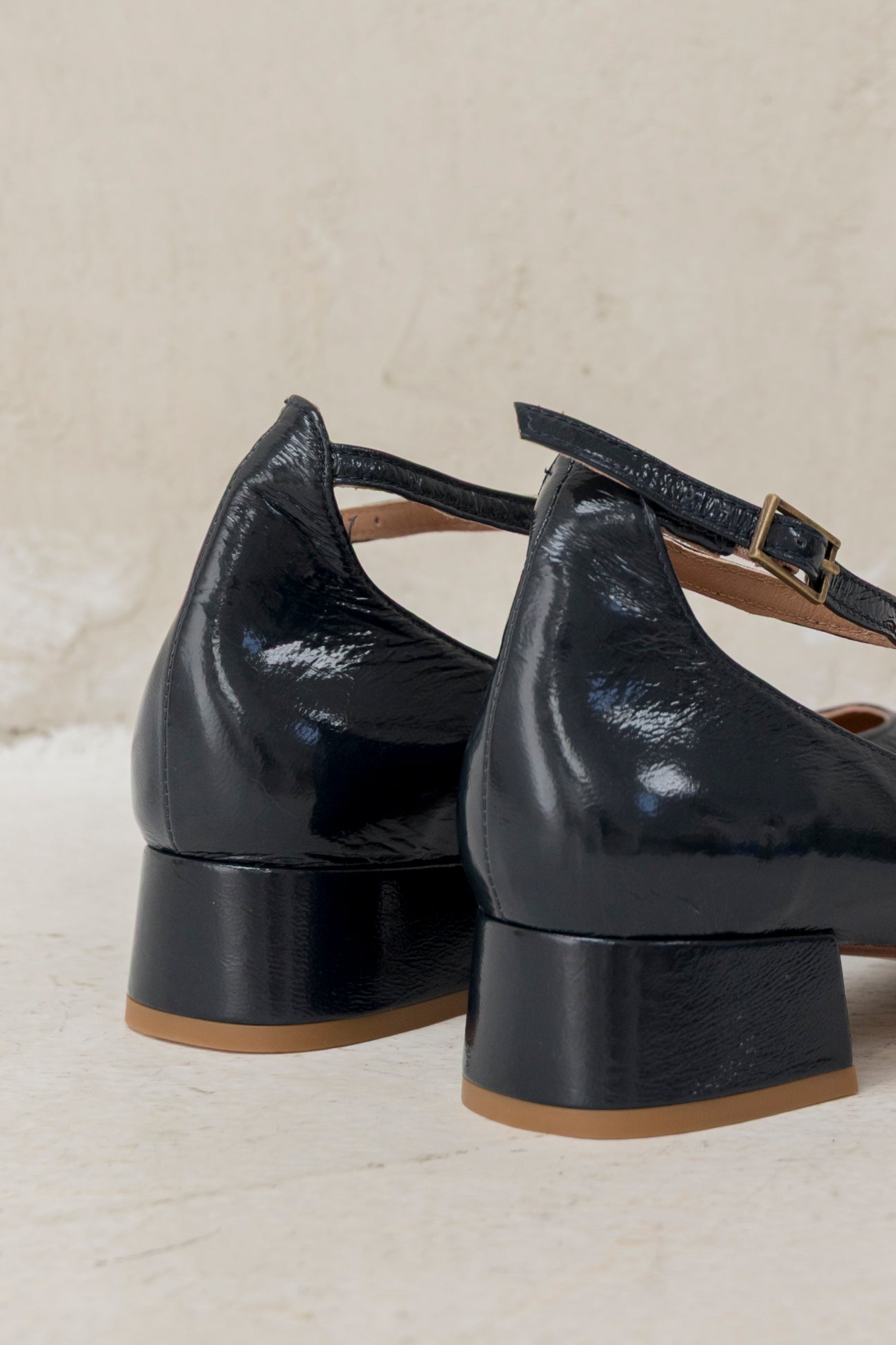 Pamela Patent Leather DK Blue