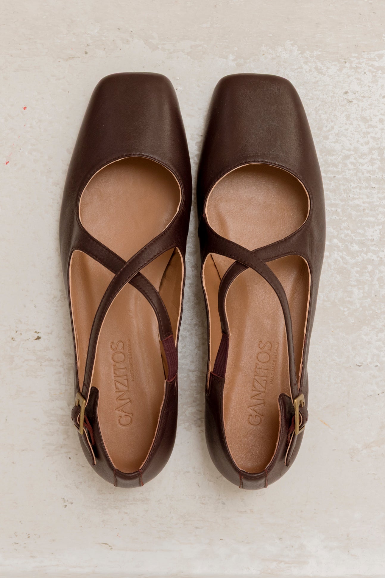 Ana Burgundy Leather