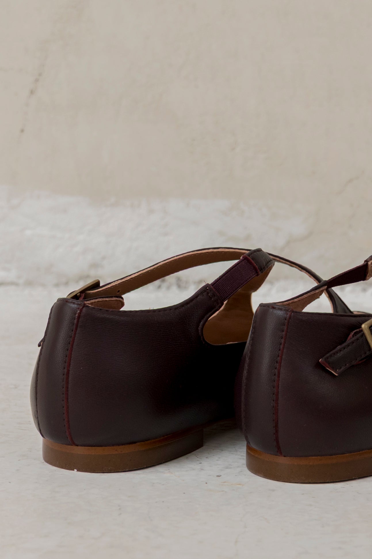 Ana Burgundy Leather