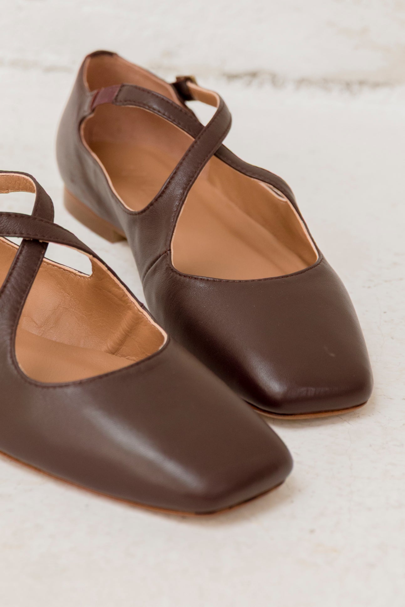Ana Burgundy Leather