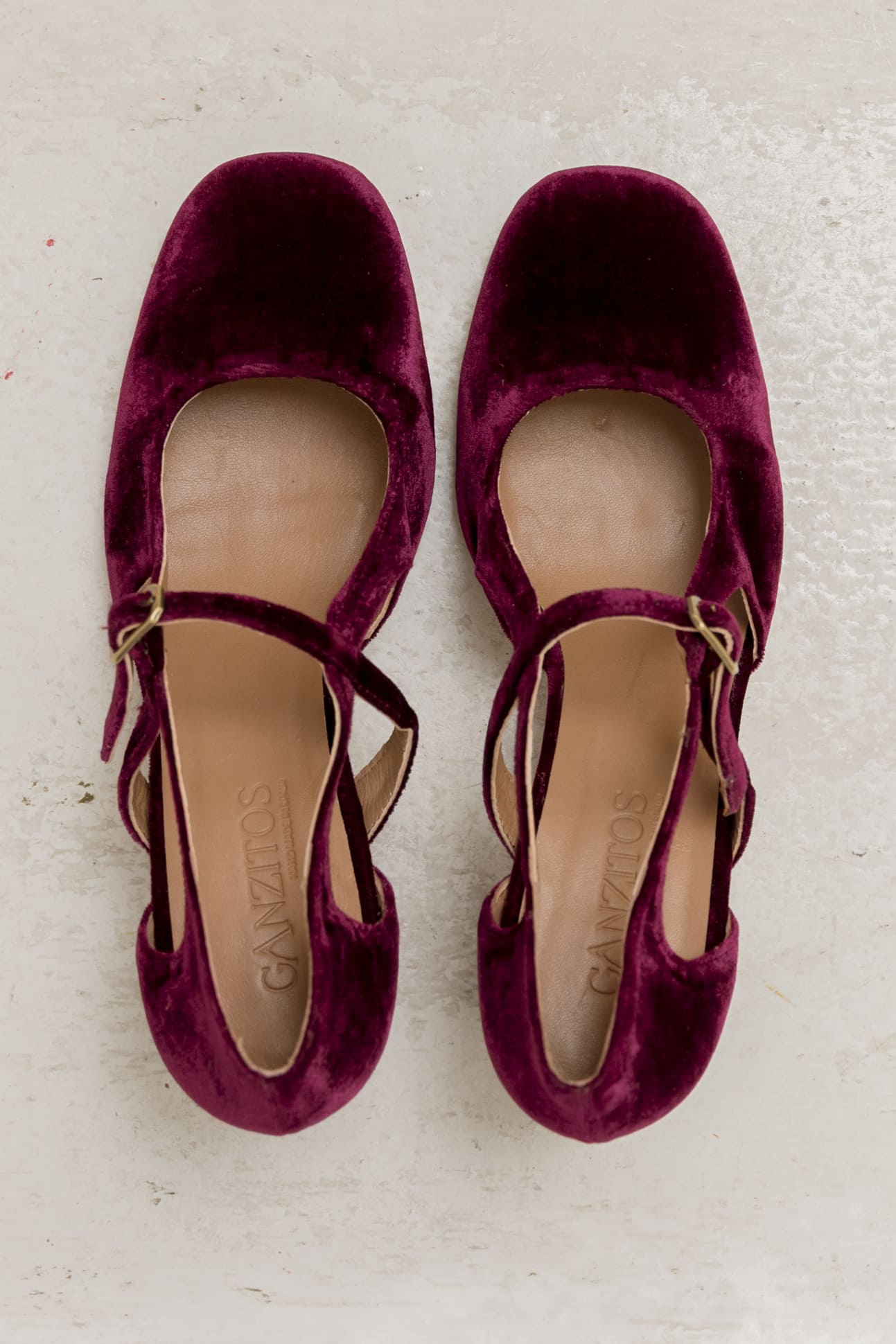 Sandra Burgundy Velvet