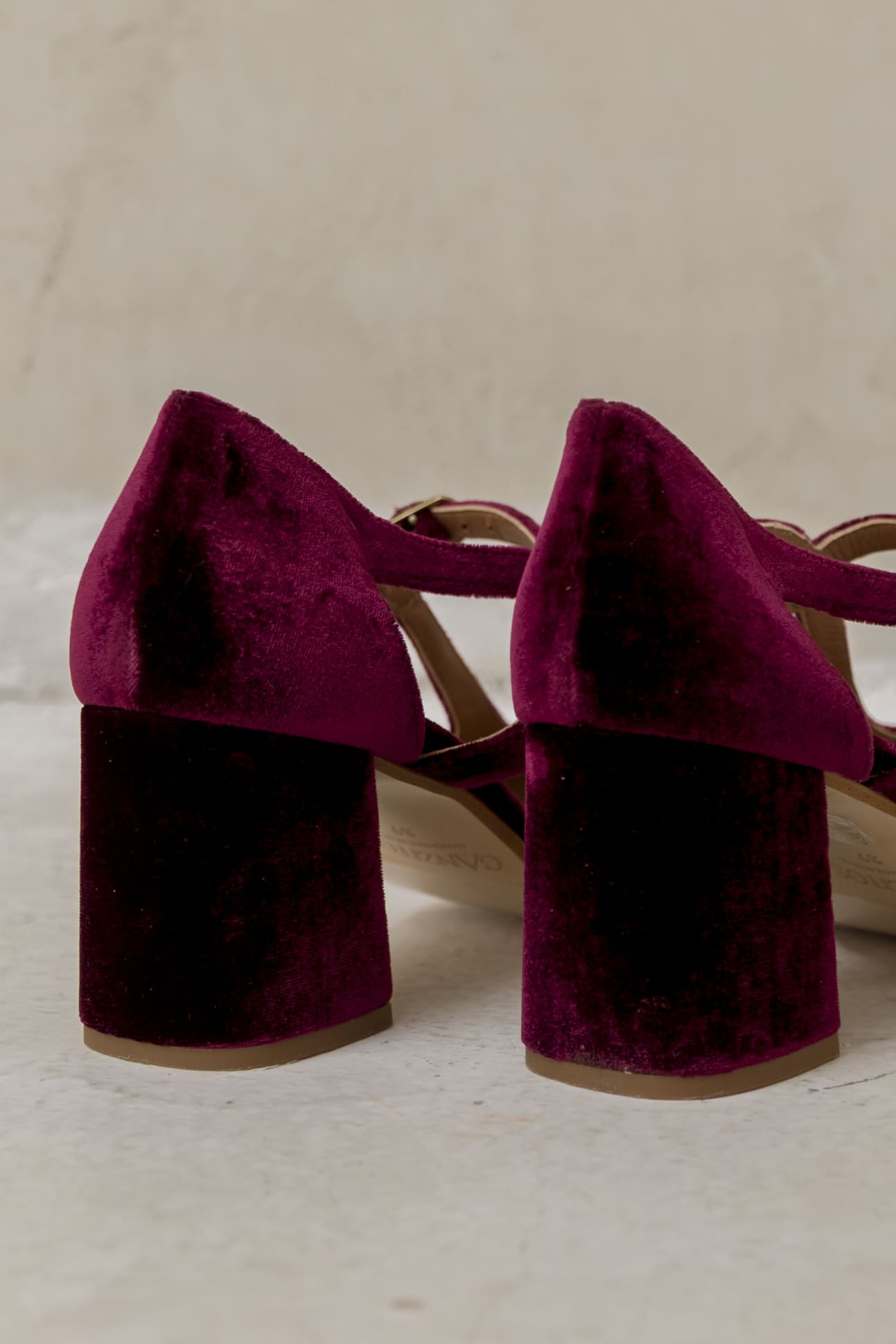 Sandra Burgundy Velvet