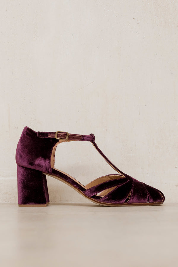 Roberta Velvet Burdeos