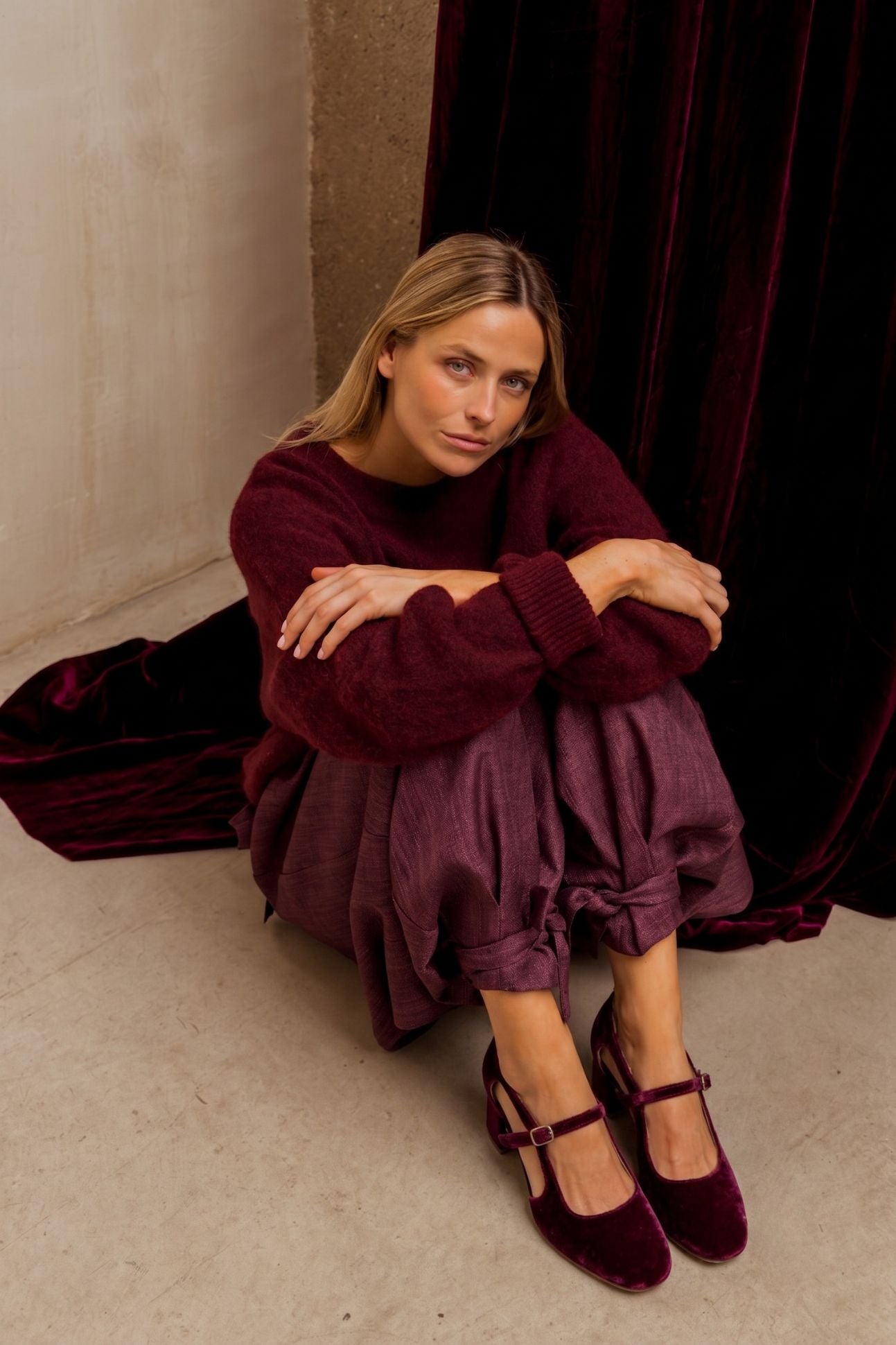Sandra Terciopelo Burdeos