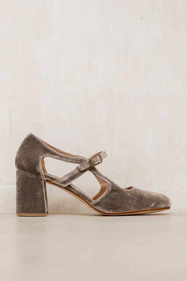 Sandra Terciopelo Gris