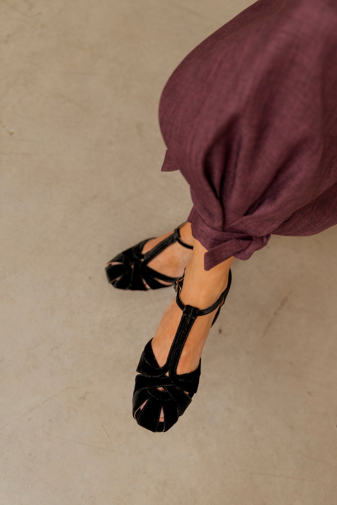 Roberta Velvet Negro
